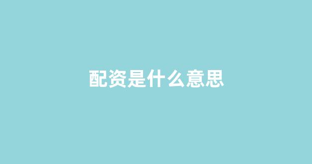 股票配资是什么意思